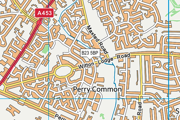 B23 5BP map - OS VectorMap District (Ordnance Survey)