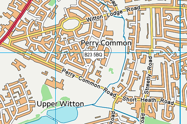 B23 5BQ map - OS VectorMap District (Ordnance Survey)