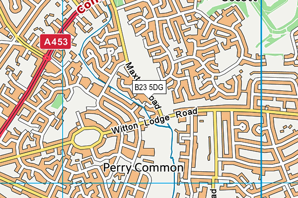 B23 5DG map - OS VectorMap District (Ordnance Survey)