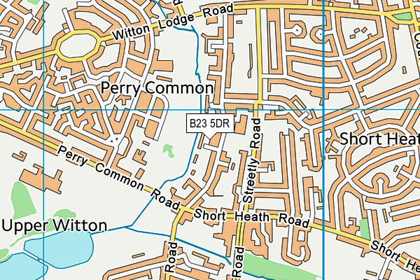 B23 5DR map - OS VectorMap District (Ordnance Survey)