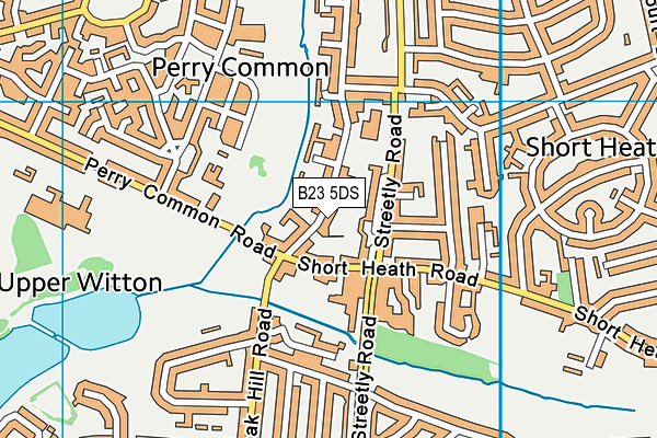 B23 5DS map - OS VectorMap District (Ordnance Survey)