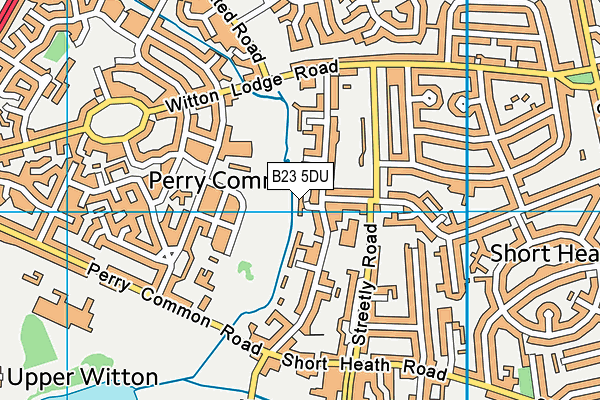 B23 5DU map - OS VectorMap District (Ordnance Survey)