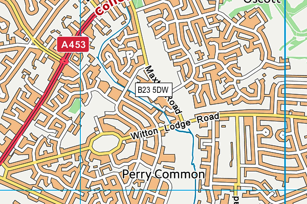 B23 5DW map - OS VectorMap District (Ordnance Survey)