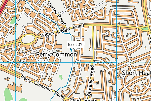 B23 5DY map - OS VectorMap District (Ordnance Survey)