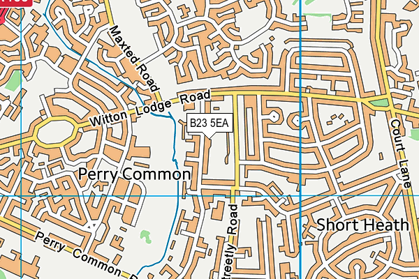 B23 5EA map - OS VectorMap District (Ordnance Survey)