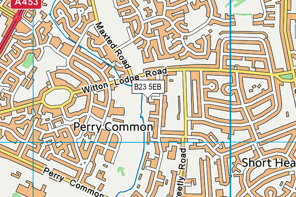 B23 5EB map - OS VectorMap District (Ordnance Survey)