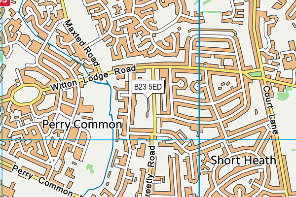 B23 5ED map - OS VectorMap District (Ordnance Survey)