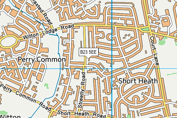 B23 5EE map - OS VectorMap District (Ordnance Survey)
