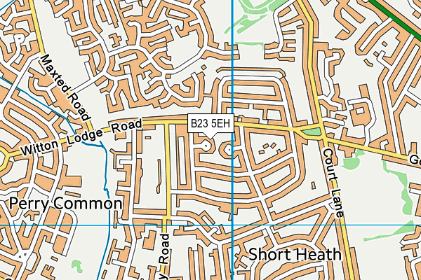 B23 5EH map - OS VectorMap District (Ordnance Survey)