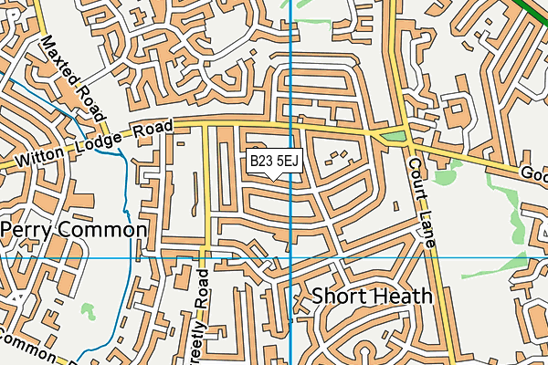 B23 5EJ map - OS VectorMap District (Ordnance Survey)