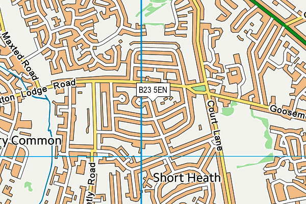 B23 5EN map - OS VectorMap District (Ordnance Survey)