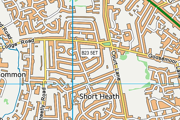 B23 5ET map - OS VectorMap District (Ordnance Survey)