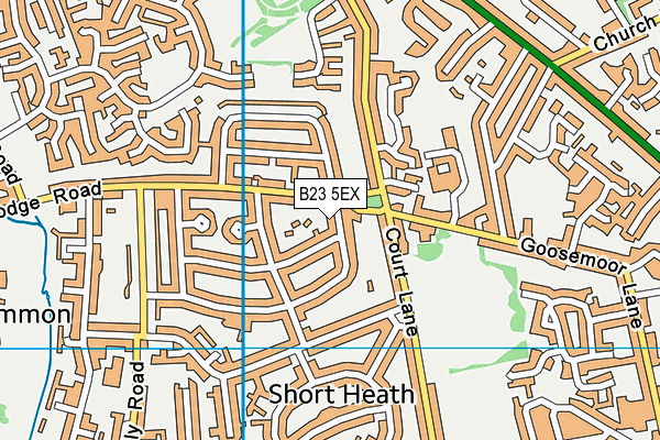 B23 5EX map - OS VectorMap District (Ordnance Survey)