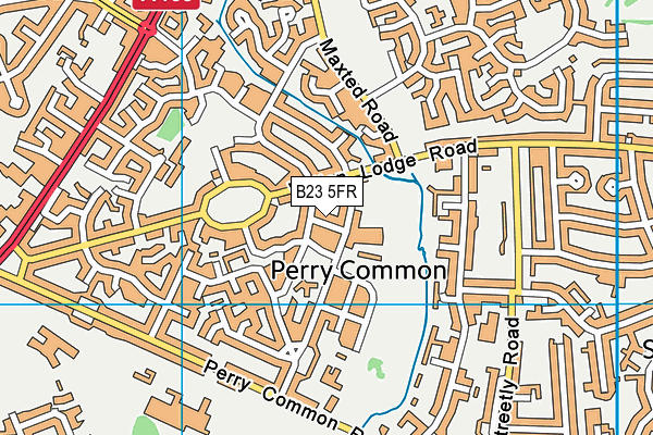 B23 5FR map - OS VectorMap District (Ordnance Survey)