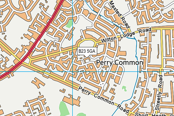 B23 5GA map - OS VectorMap District (Ordnance Survey)