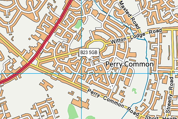 B23 5GB map - OS VectorMap District (Ordnance Survey)