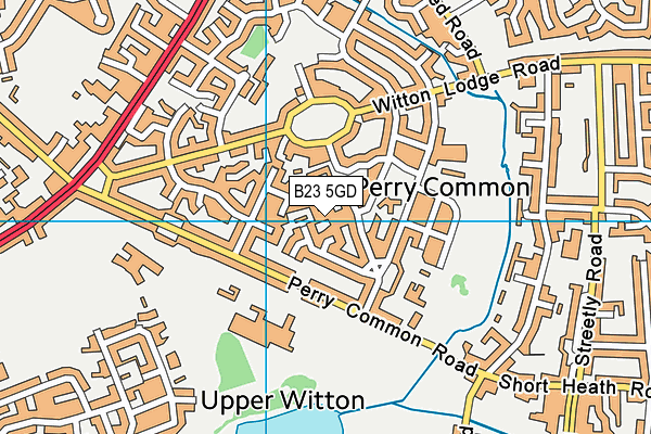 B23 5GD map - OS VectorMap District (Ordnance Survey)