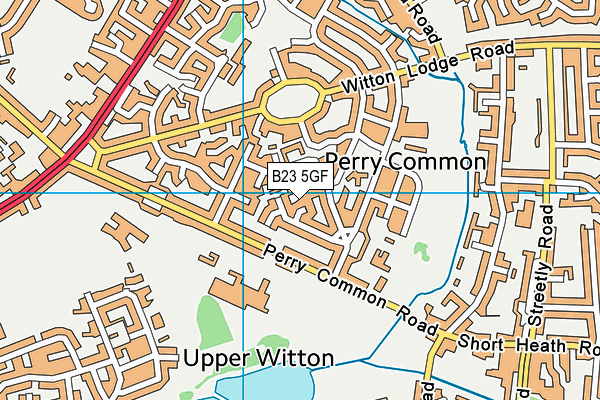 B23 5GF map - OS VectorMap District (Ordnance Survey)