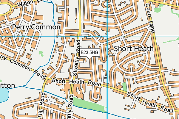 B23 5HG map - OS VectorMap District (Ordnance Survey)