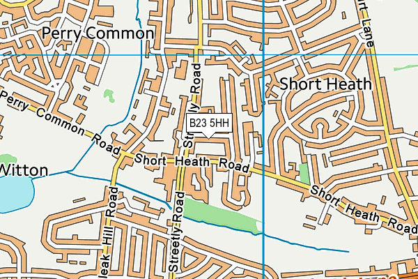 B23 5HH map - OS VectorMap District (Ordnance Survey)