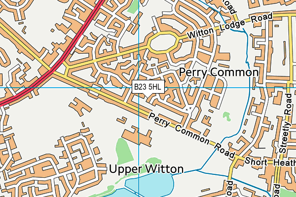 B23 5HL map - OS VectorMap District (Ordnance Survey)