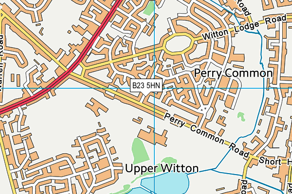 B23 5HN map - OS VectorMap District (Ordnance Survey)