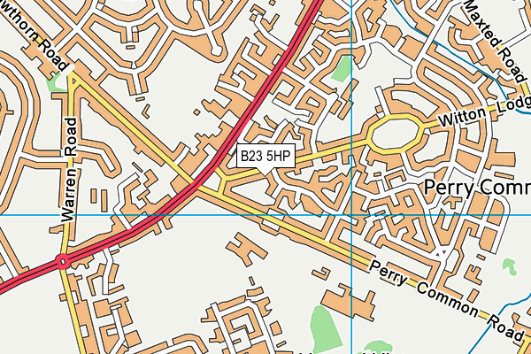 B23 5HP map - OS VectorMap District (Ordnance Survey)