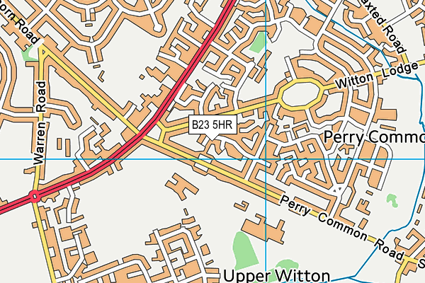 B23 5HR map - OS VectorMap District (Ordnance Survey)
