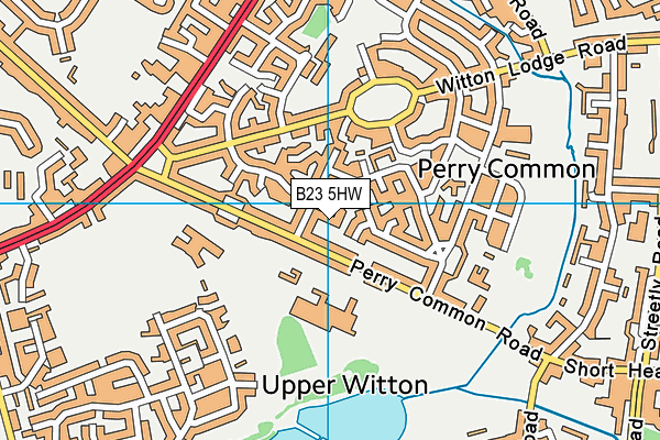 B23 5HW map - OS VectorMap District (Ordnance Survey)