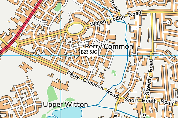 B23 5JG map - OS VectorMap District (Ordnance Survey)
