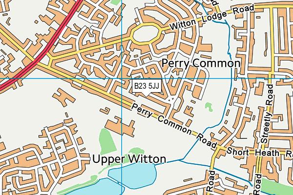 B23 5JJ map - OS VectorMap District (Ordnance Survey)