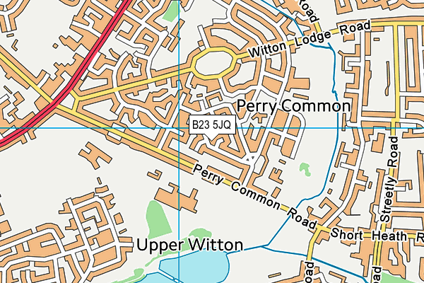 B23 5JQ map - OS VectorMap District (Ordnance Survey)