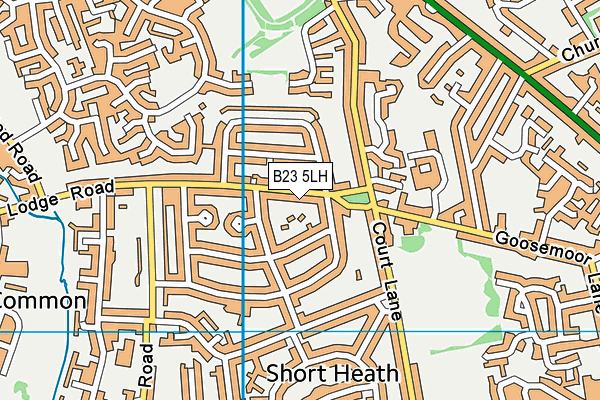 B23 5LH map - OS VectorMap District (Ordnance Survey)