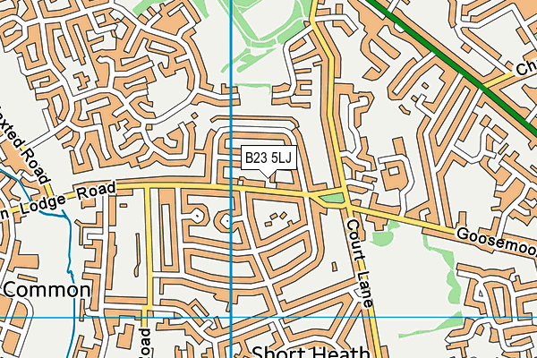 B23 5LJ map - OS VectorMap District (Ordnance Survey)