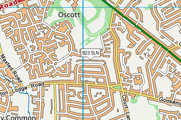 B23 5LN map - OS VectorMap District (Ordnance Survey)