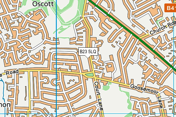 B23 5LQ map - OS VectorMap District (Ordnance Survey)