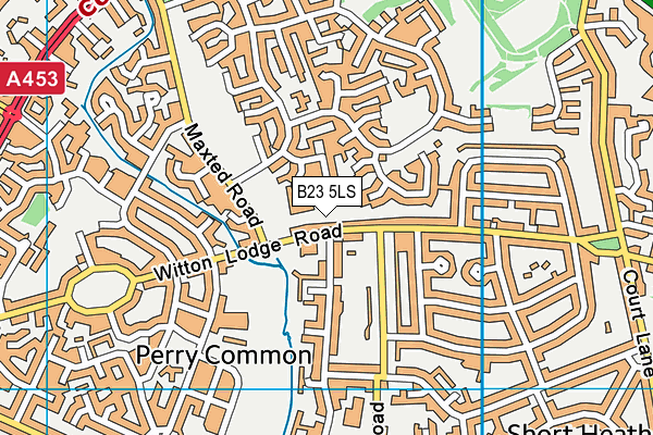 B23 5LS map - OS VectorMap District (Ordnance Survey)