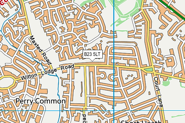 B23 5LT map - OS VectorMap District (Ordnance Survey)