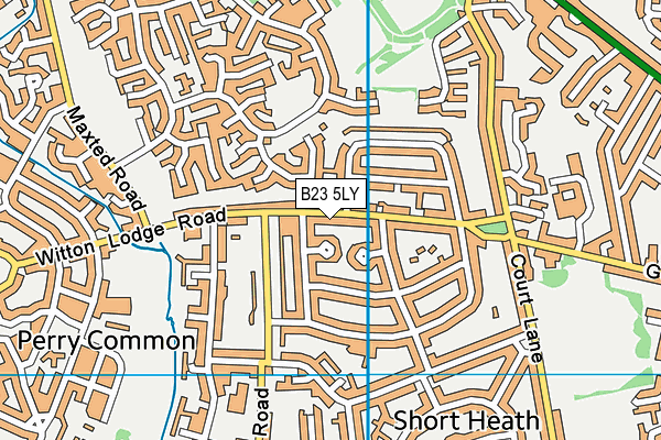 B23 5LY map - OS VectorMap District (Ordnance Survey)
