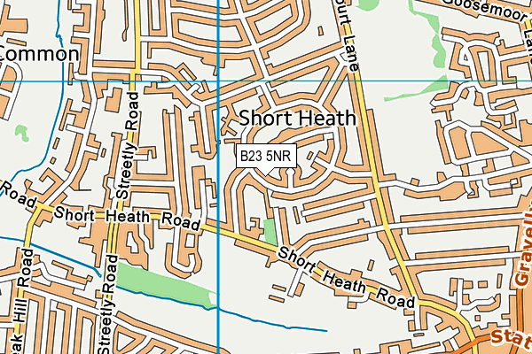 B23 5NR map - OS VectorMap District (Ordnance Survey)