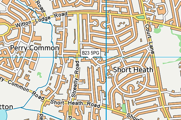 B23 5PG map - OS VectorMap District (Ordnance Survey)