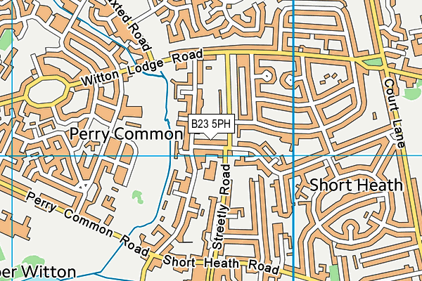 B23 5PH map - OS VectorMap District (Ordnance Survey)