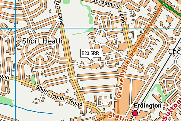 B23 5RR map - OS VectorMap District (Ordnance Survey)