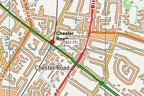 B23 5TL map - OS VectorMap District (Ordnance Survey)