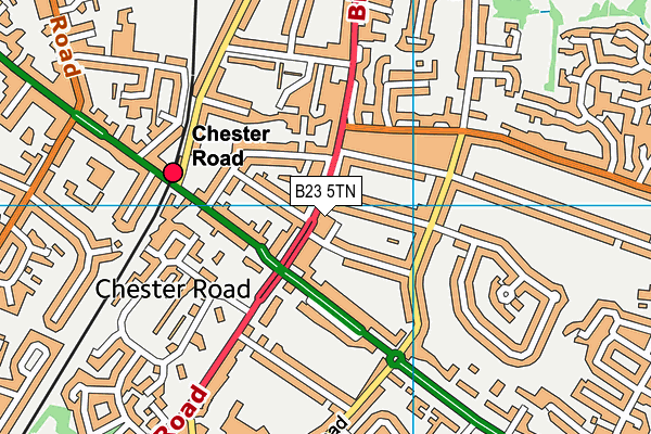 B23 5TN map - OS VectorMap District (Ordnance Survey)