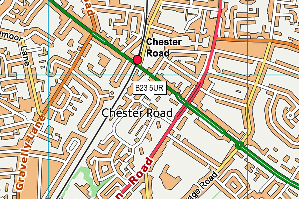 Malcolm Locker Youth Centre (Closed) map (B23 5UR) - OS VectorMap District (Ordnance Survey)