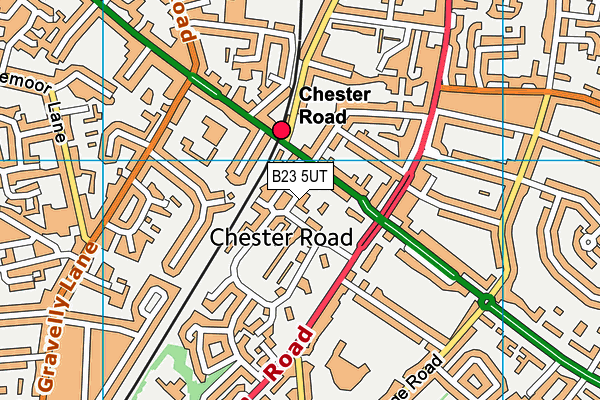 B23 5UT map - OS VectorMap District (Ordnance Survey)