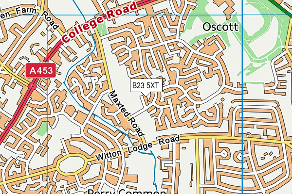 B23 5XT map - OS VectorMap District (Ordnance Survey)