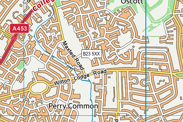 B23 5XX map - OS VectorMap District (Ordnance Survey)