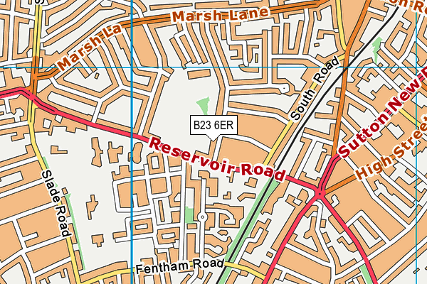 B23 6ER map - OS VectorMap District (Ordnance Survey)